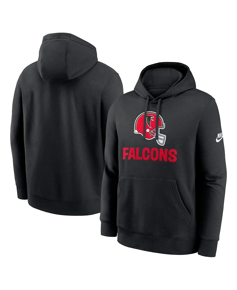 Nike Men's Black Atlanta Falcons Best Season Rewind Club Pullover Hoodie