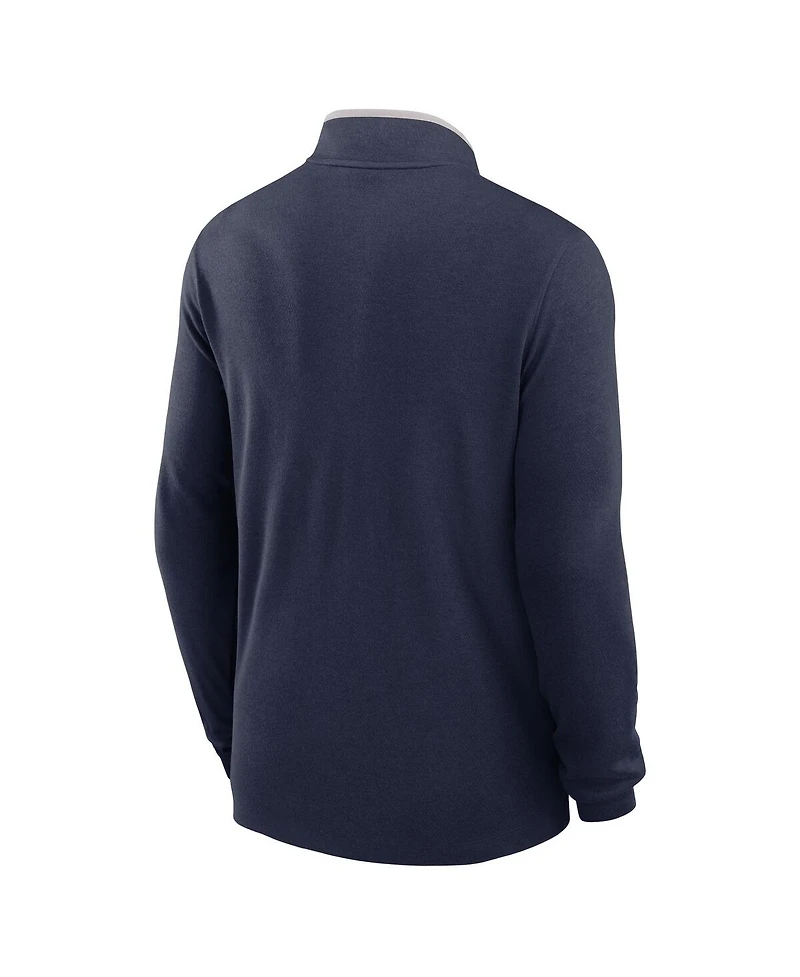 Nike Men's Navy Denver Broncos Lightweight Victory Dri-fit Half-Zip Pullover Hoodie