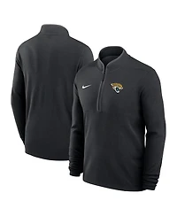 Nike Men's Black Jacksonville Jaguars Lightweight Victory Dri-fit Half-Zip Pullover Hoodie