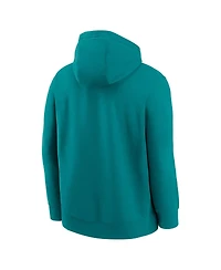 Nike Men's Aqua Miami Dolphins Best Season Rewind Club Pullover Hoodie