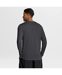 Nike Men's Anthracite New York Giants Primetime Legend Icon Performance Long Sleeve T-Shirt