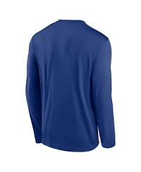 Nike Men's Royal New York Giants Primetime Legend Icon Performance Long Sleeve T-Shirt