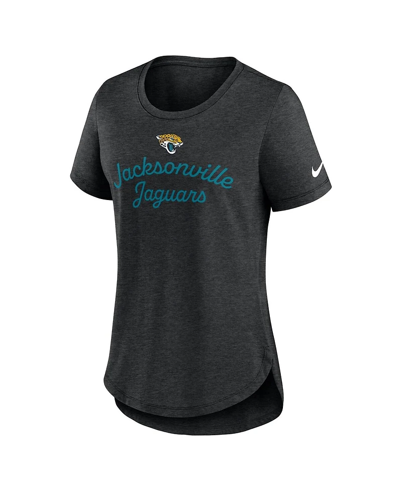 Nike Women's Black Jacksonville Jaguars Script Tri-Blend T-Shirt