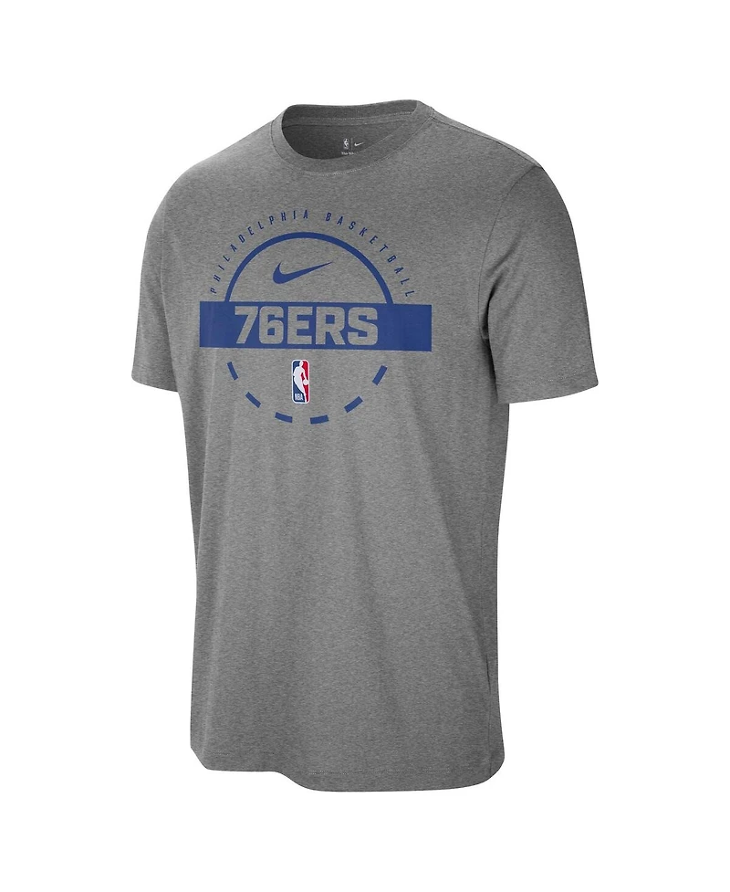 Nike Men's Charcoal Philadelphia 76ers Authentic Practice T-Shirt