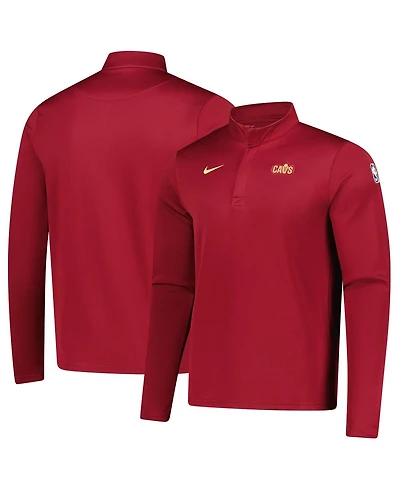 Nike Men's Wine Cleveland Cavaliers 2025/26 Authentic Coaches Quarter-Zip Dri-Fit Sweatshirt