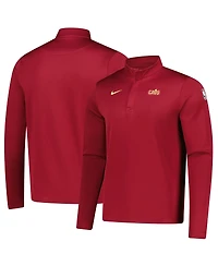 Nike Men's Wine Cleveland Cavaliers 2025/26 Authentic Coaches Quarter-Zip Dri-Fit Sweatshirt
