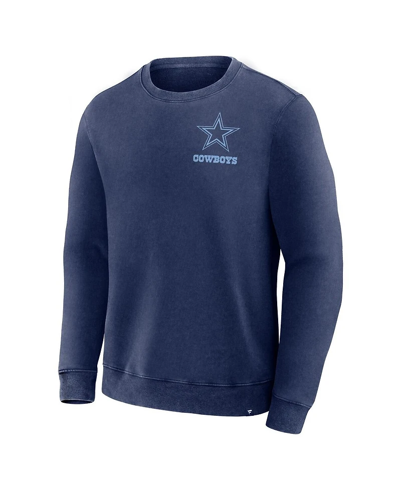Fanatics Men's Navy Dallas Cowboys Deep Route Pullover Sweatshirt