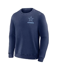 Fanatics Men's Navy Dallas Cowboys Deep Route Pullover Sweatshirt