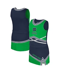 Colosseum Big Girls 2-Piece Navy Notre Dame Fighting Irish Lollipop Park Cheer Set