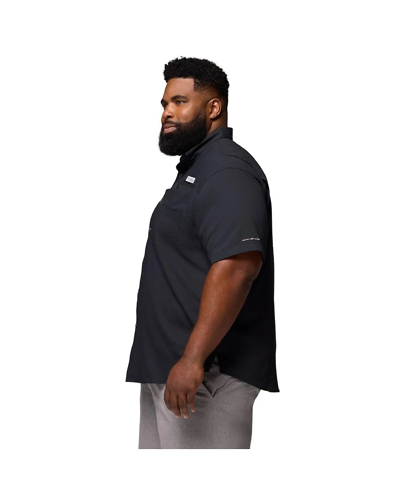 Columbia Men's Black Alabama Crimson Tide Big Tall Tamiami Omni-Shade Button-Down Shirt