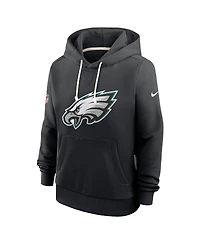 Nike Women's Black Philadelphia Eagles Sideline Standard Issue Initial Home Dri-fit Hoodie