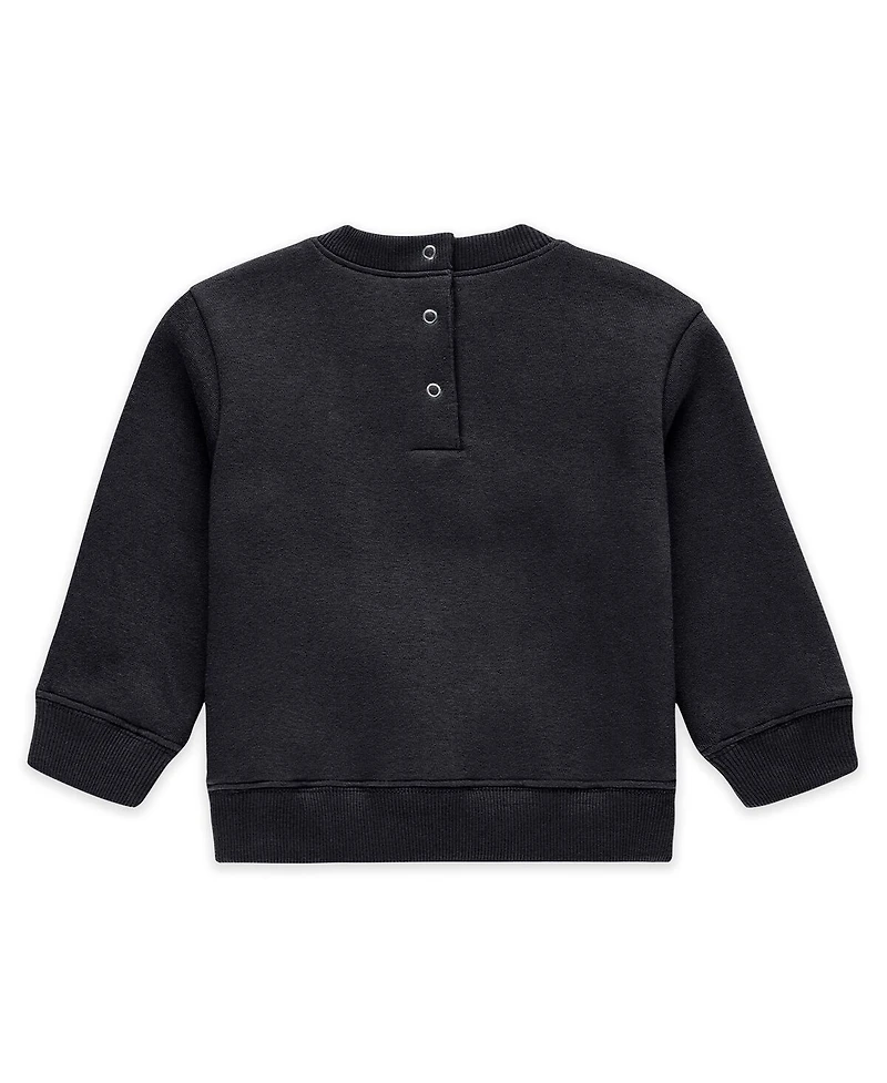 Wear by Erin Andrews Newborn 2-Piece Black San Francisco Giants Fleece Crewneck and Pants Set