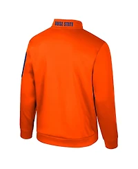 Colosseum Men's Orange Boise State Broncos Mainframe Quarter-Zip Fleece Jacket