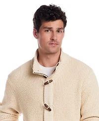 Weatherproof Vintage Men's Tuck Stitch Long Sleeves Sweater Jacket