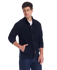 Weatherproof Vintage Men's Tuck Stitch Long Sleeves Sweater Jacket