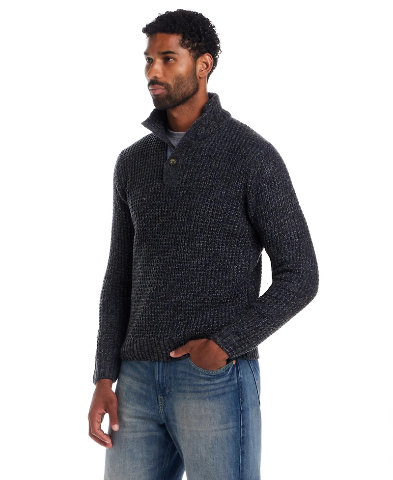 Weatherproof Vintage Men's Textured Mock Neck Sweater