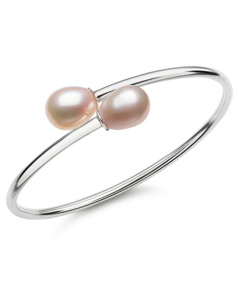 Belle de Mer Cultured Freshwater Pearl (8-9mm) Bracelet in Sterling Silver