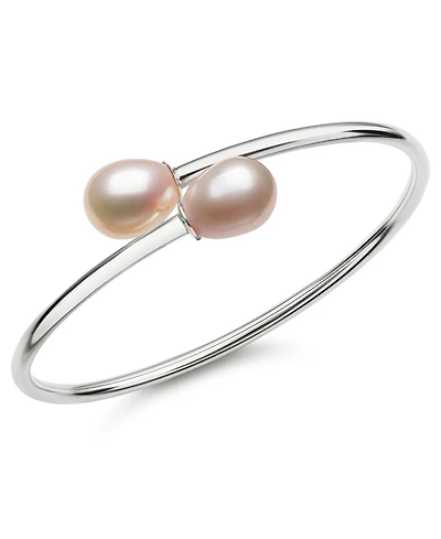 Belle de Mer Cultured Freshwater Pearl (8-9mm) Bracelet in Sterling Silver