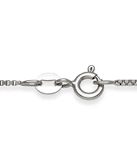 Belle de Mer Freshwater Peacock Black Pearl (8-9mm) and Lab Created Sapphire Drop Necklace in Sterling Silver