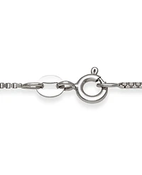 Belle de Mer Freshwater Button Pearl (6-7mm) and Lab Created Sapphire Necklace in Sterling Silver