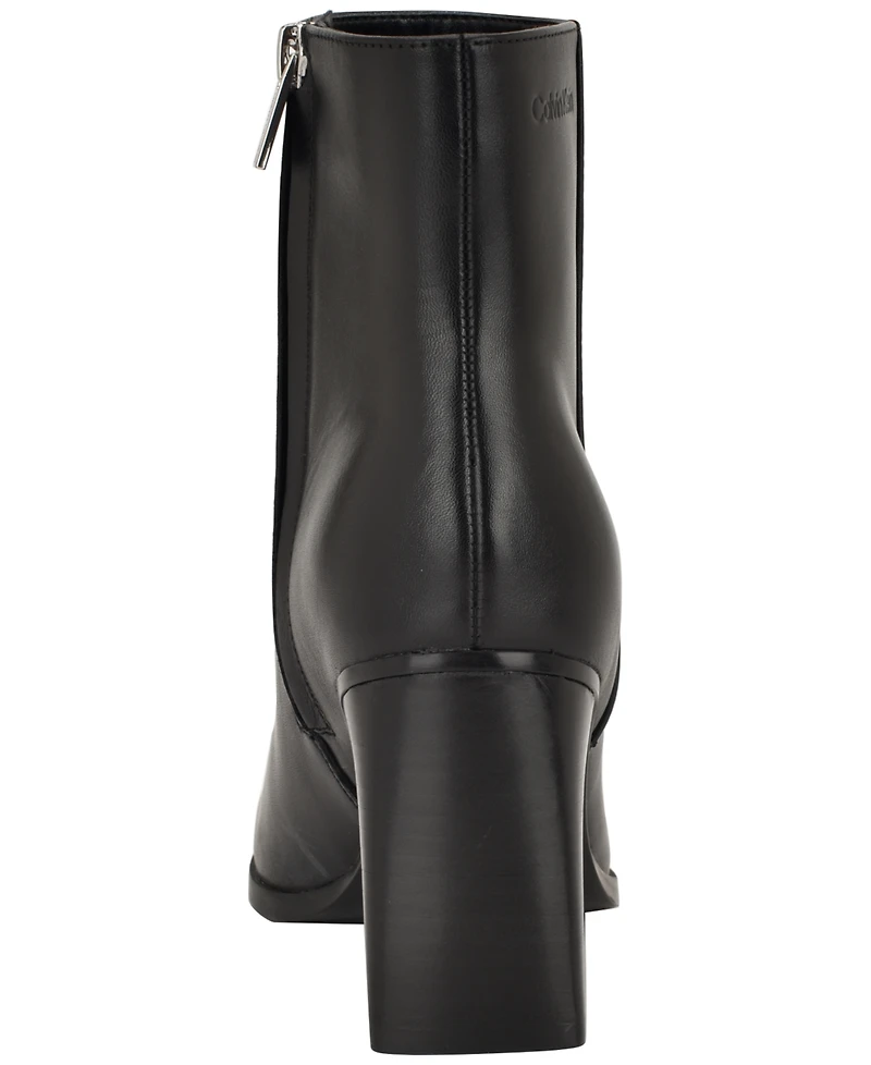 Calvin Klein Women's Dezzi High Block Heel Booties