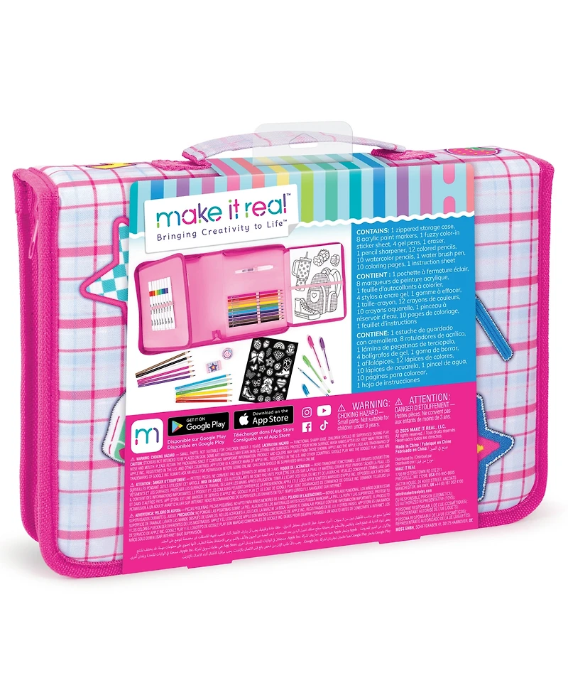 Make It Real Creative Artist Suitcase Art Set