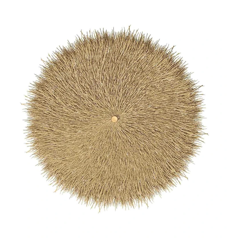 vidaXL Tiki Umbrella Natural Bamboo, Banana Leaf 59.1 in diameter