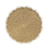 vidaXL Tiki Umbrella Natural Bamboo, Banana Leaf 59.1 in diameter