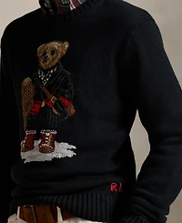 Polo Ralph Lauren Men's Bear Print Crewneck Long Sleeve Sweater