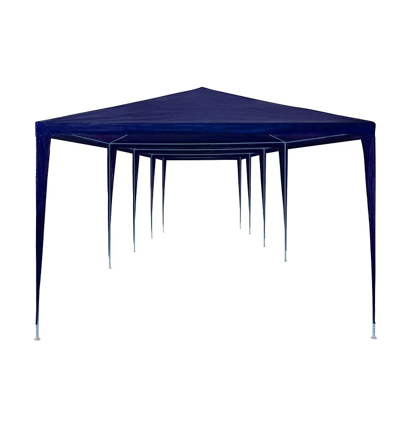 vidaXL Party Tent Blue Polyethylene, Steel Large Uv-resistant