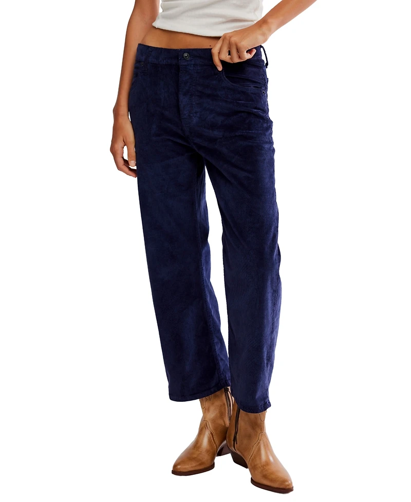 Free People Women's Deep Trance Cord Low Rise Jeans