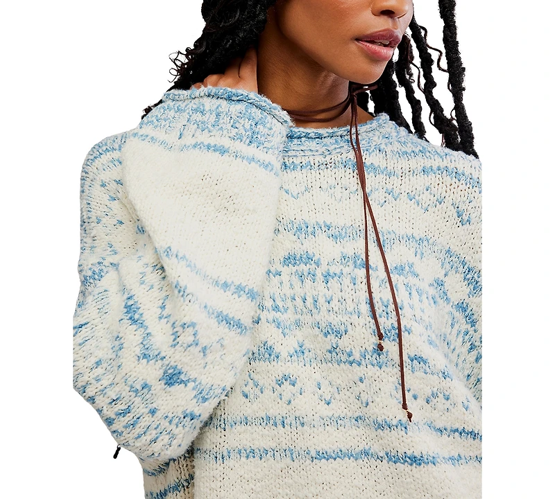 Free People Women's Dani Pattern Oversized Sweater