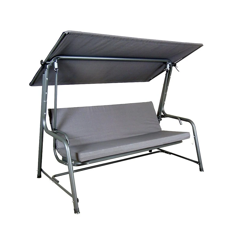 Sunjoy 4-Seat Luxury Swing and Bed with Elastic Metal Mesh Seat