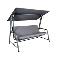 Sunjoy 4-Seat Luxury Swing and Bed with Elastic Metal Mesh Seat