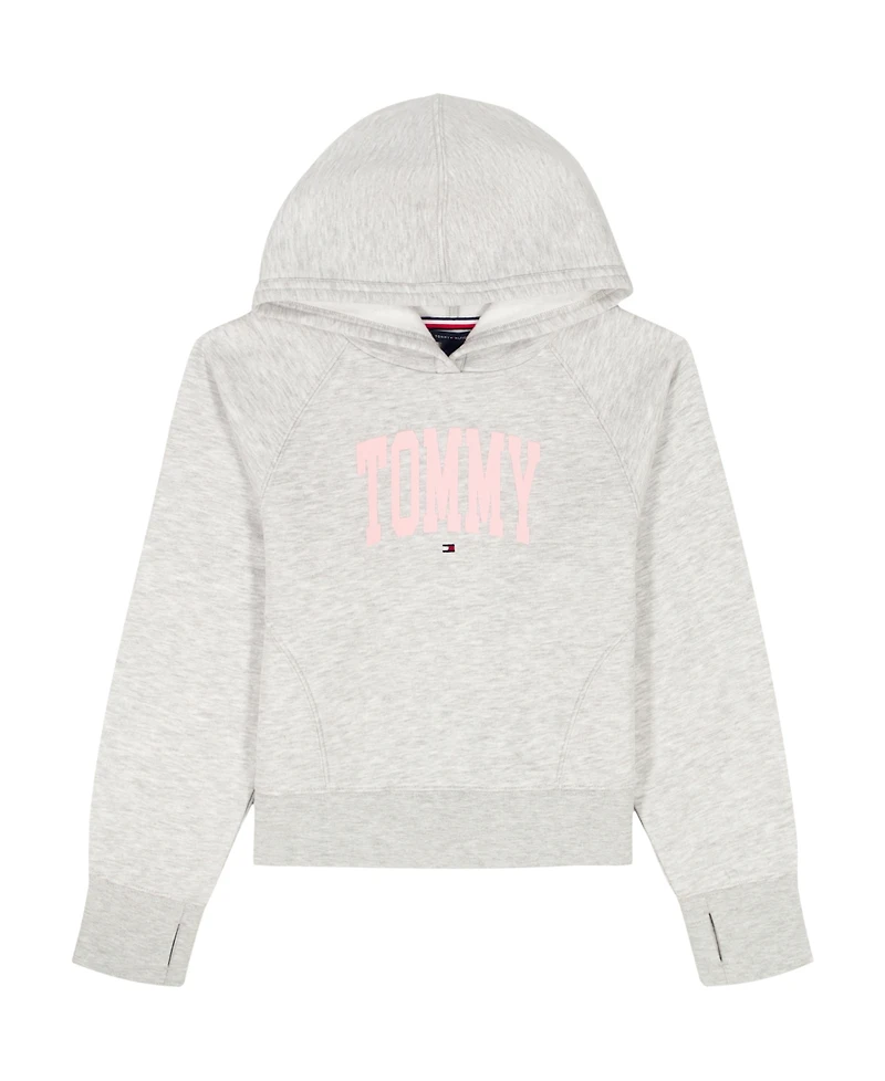 Tommy Hilfiger Girls 7-16 Popover Seamed Long Sleeve Hoodie