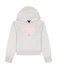 Tommy Hilfiger Girls 7-16 Popover Seamed Long Sleeve Hoodie