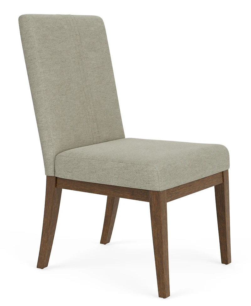 Furniture Davie Cracked Oak and Fabric 4-Pc. Upholstered Chair Set