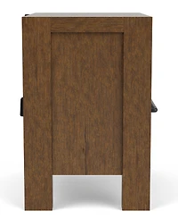 Davie Cracked Oak 3 Drawer Nightstand