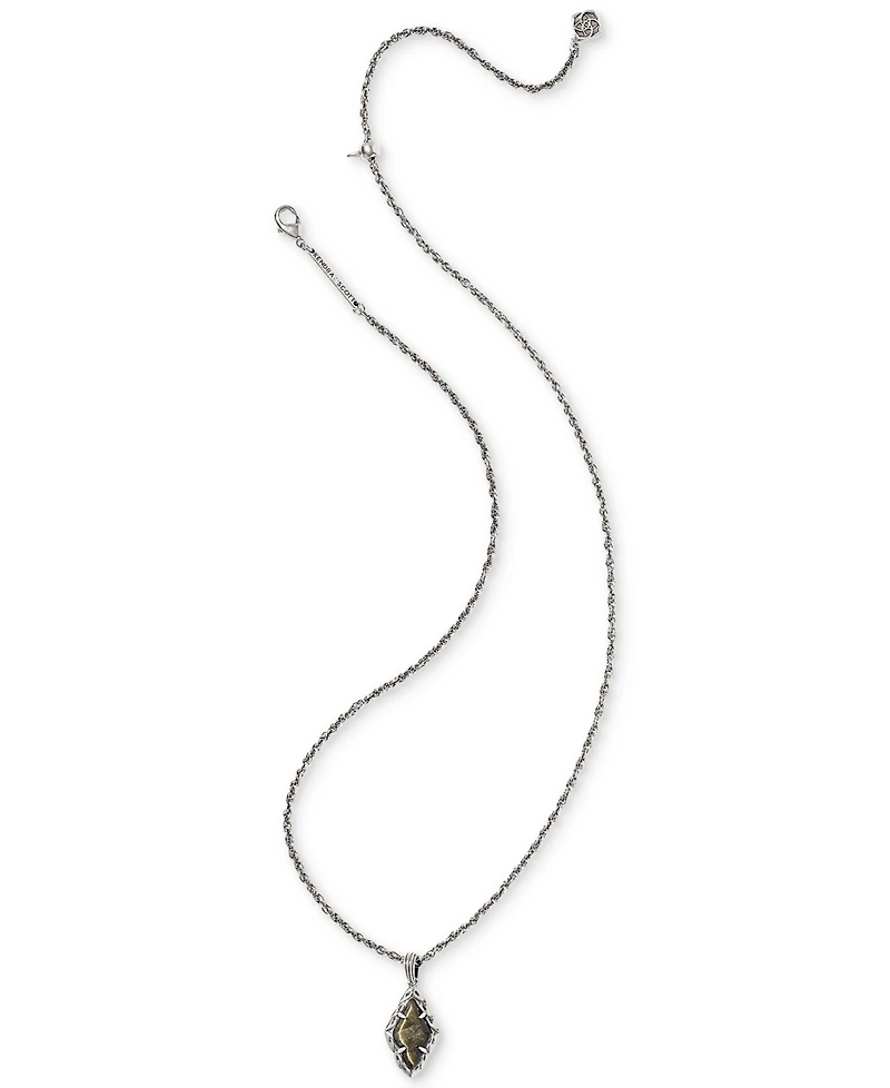 Kendra Scott Adeline Short Pendant Gold-Tone Teardrop Necklace