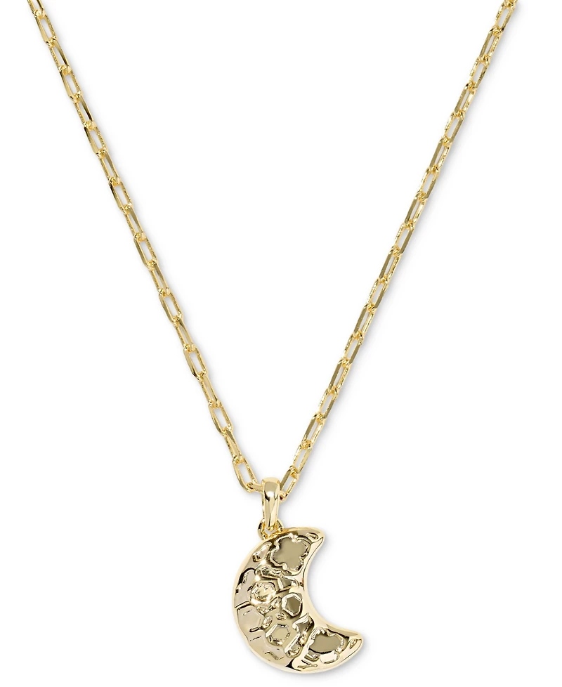 Kendra Scott Resin Moon Pendant in 14K Gold Over Brass Necklace