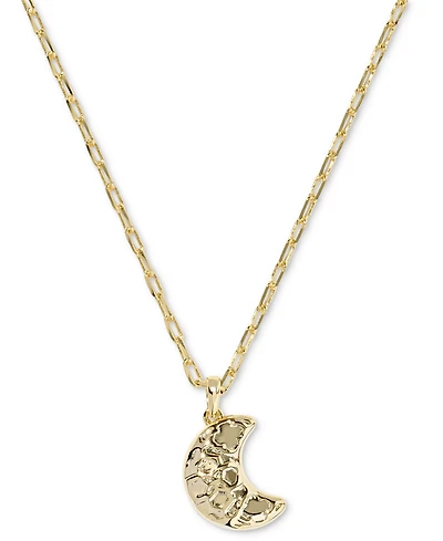 Kendra Scott Resin Moon Pendant in 14K Gold Over Brass Necklace