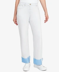 Ruby Rd. Petite Cuffed Pull-On Fly Pants