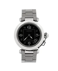 Pre-Owned Cartier Pasha C de Cartier Automatic Watch in Stainless Steel 35mm