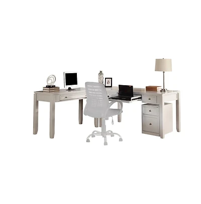 Parker House Furniture Parker House Boca L Shape Desk with Lateral File