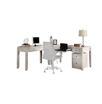 Parker House Furniture Parker House Boca L Shape Desk with Lateral File