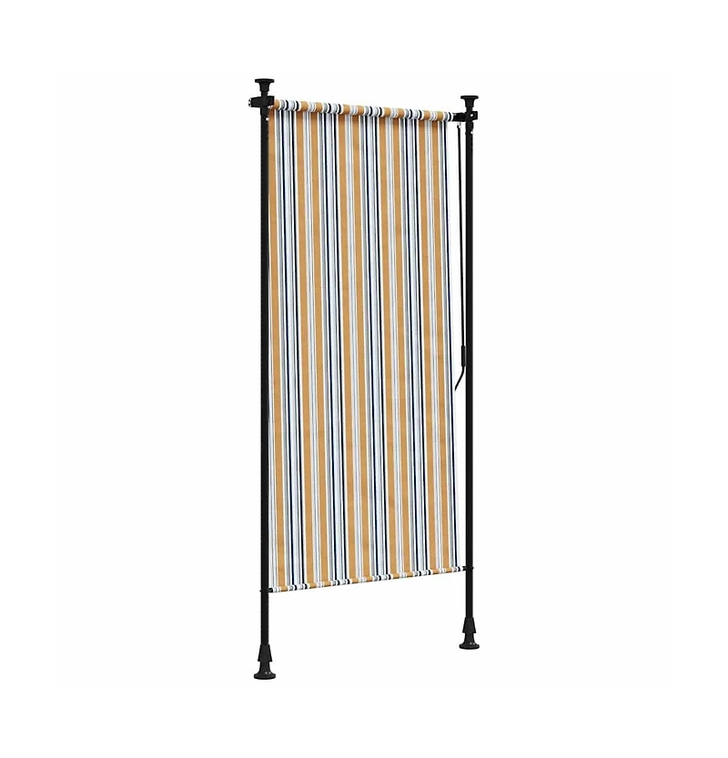 Outdoor Roller Blind Yellow and White