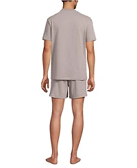 Lands' End Men's Short Sleeve Knit Jersey Sleep Set