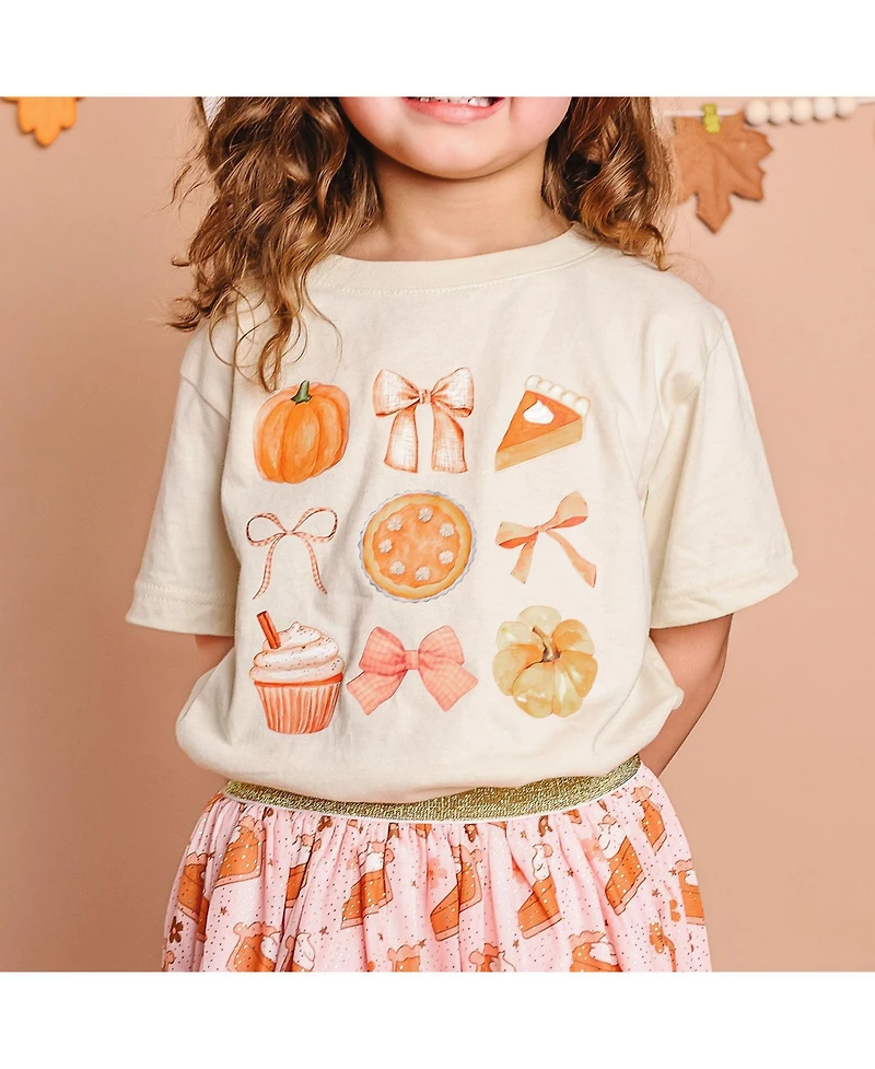 Sweet Wink Baby Girls Thankful Cutie Thanksgiving Short Sleeve T-Shirt