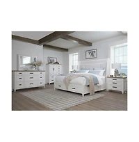 Parker House Furniture Parker House Americana Modern Bedroom 3 Drawer Nightstand with Charging Station