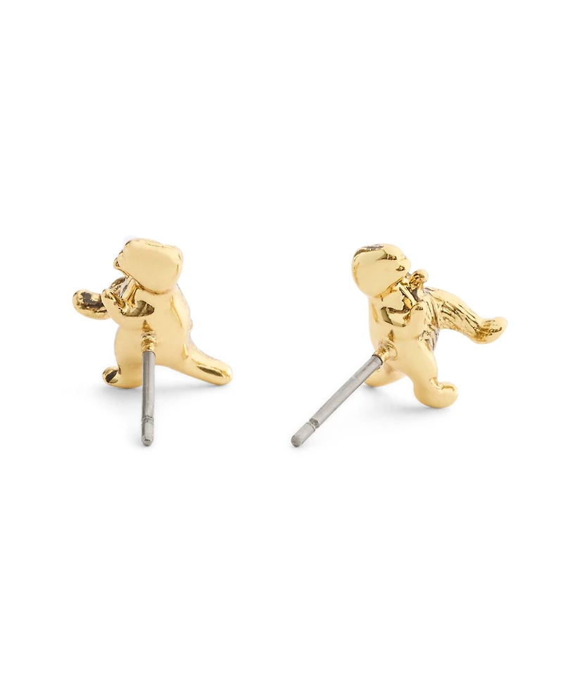Coach Gold Plated Rexy Stud Earrings